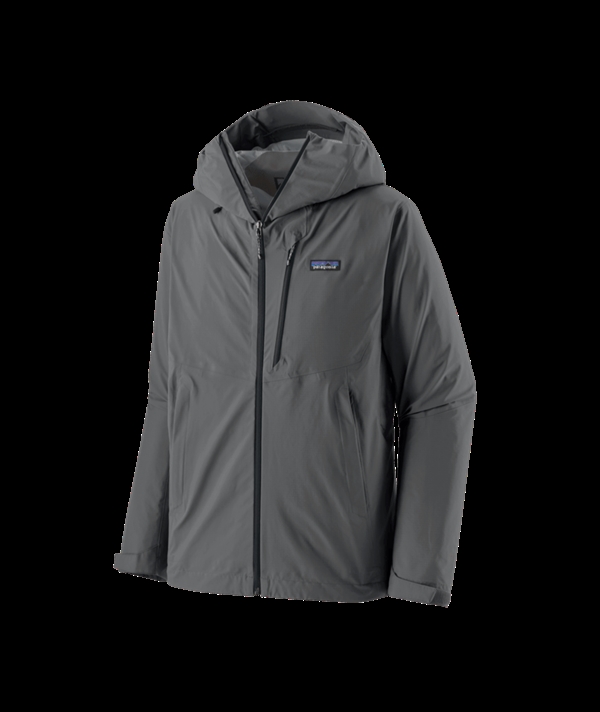 Patagonia Mens Granite Crest Rain Jacket - Forge Grey w/Black
